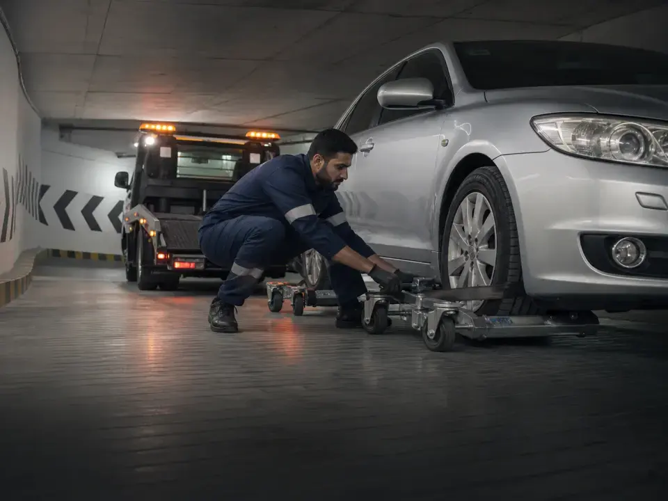 سطحة تحمّل سيارة